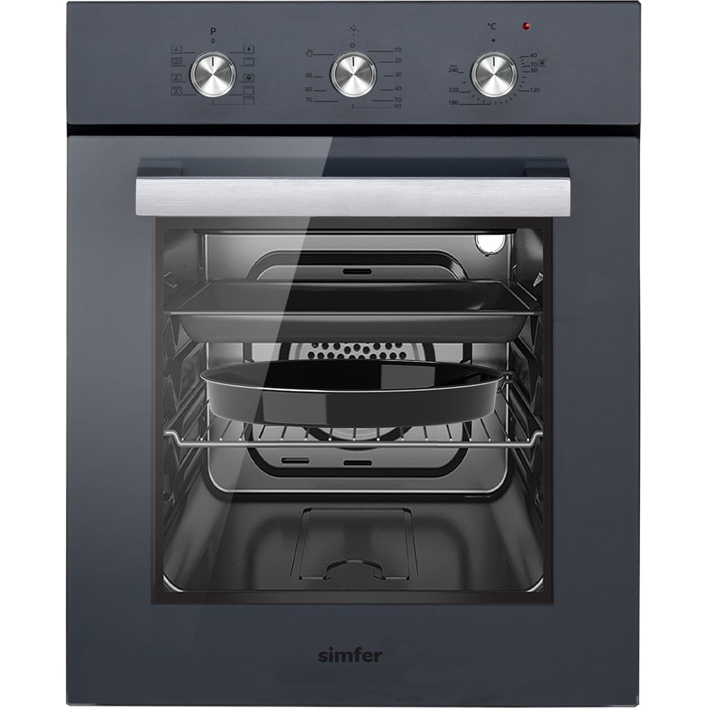 Изображение товара Электрический духовой шкаф Simfer 49 л с грилем и конвекцией B4EG19070