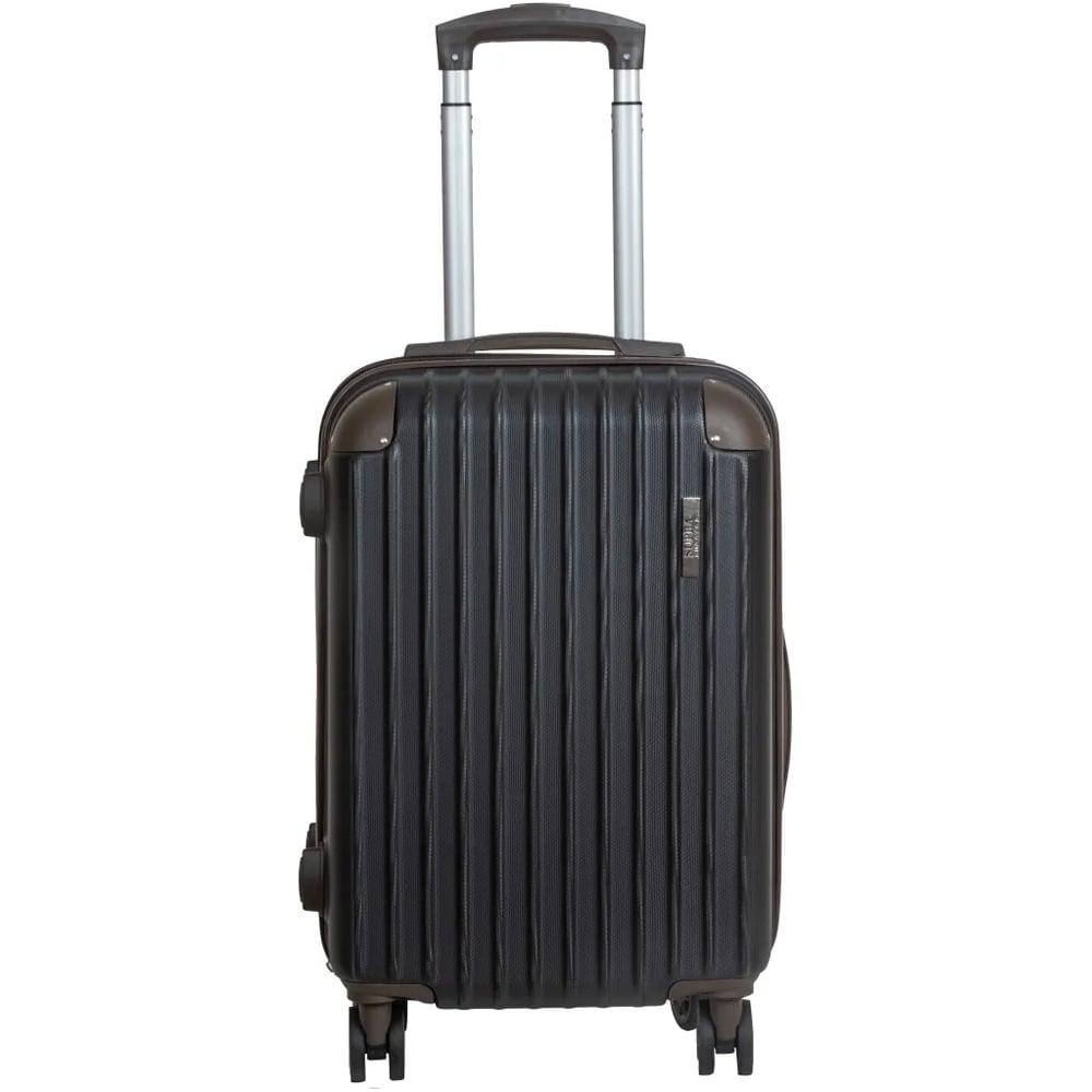 Изображение товара Пластиковый чемодан SUPRA STS-1002-M черный 60 л M класс с TSA замком