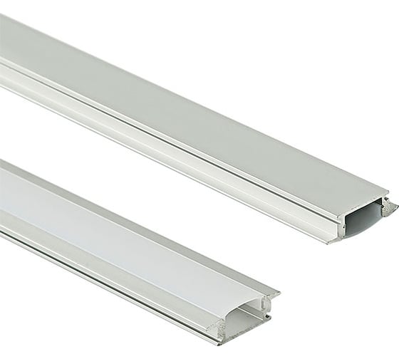 Изображение товара Профиль алюминиевый AKS LIRA-1707 врезной с экраном, цвет алюминий, 2 77262