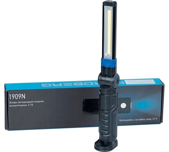 Изображение товара Светодиодный складной аккумуляторный фонарь NORDBERG 1909N