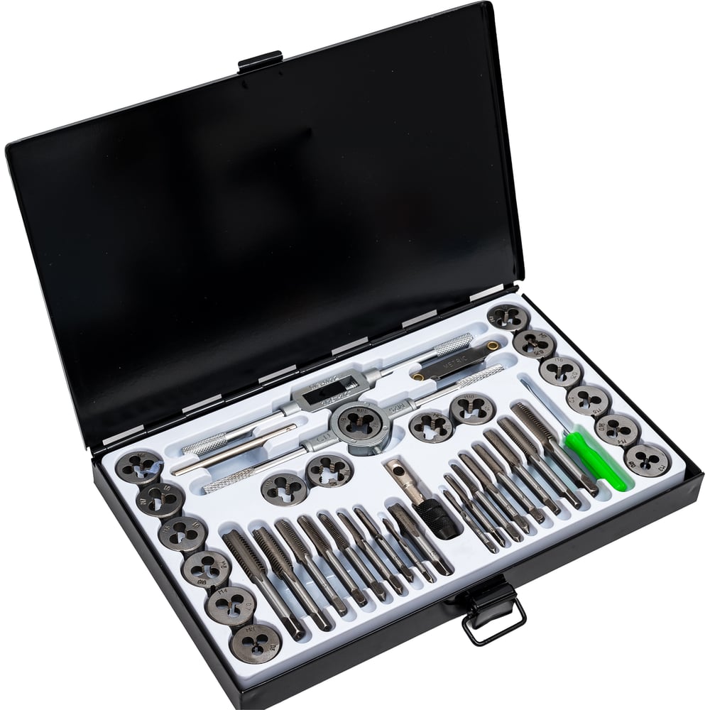 Изображение товара Набор метчиков и плашек метрический Torin 40 пр TRX0040METRIC