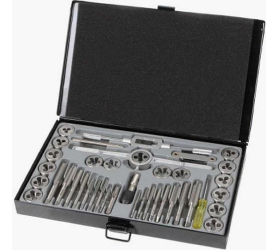 Изображение товара Набор метчиков и плашек метрический Torin 40 пр TRX0040METRIC