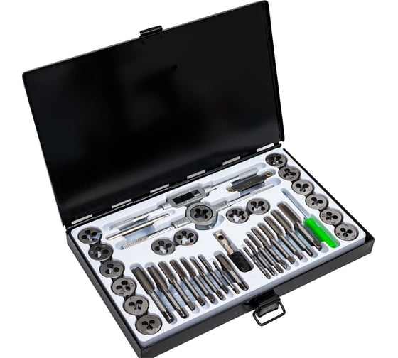 Изображение товара Набор метчиков и плашек метрический Torin 40 пр TRX0040METRIC