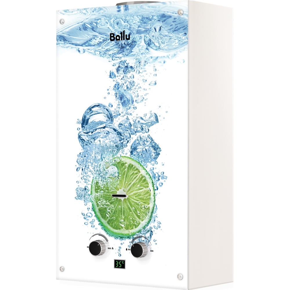 Изображение товара Газовая колонка Ballu GWH 10 Fiery Glass Lime НС-1584733