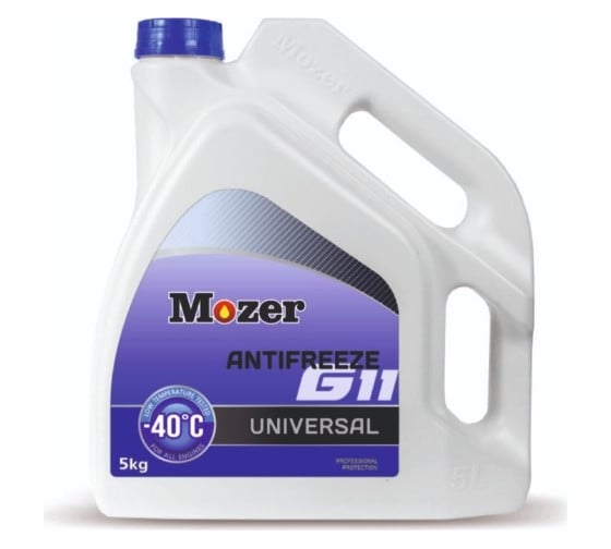Изображение товара Антифриз G11 UNIVERSAL синий, канистра 5кг MOZER 4606772