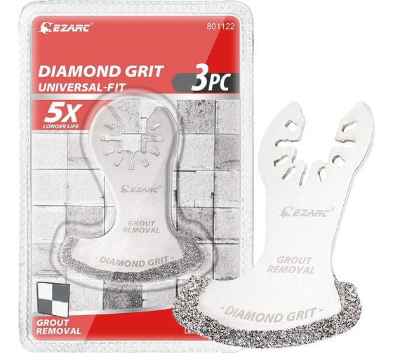 Изображение товара Алмазные насадки для реноватора по удалению затирки и демонтажу плитки 3 шт Ezarc 801122