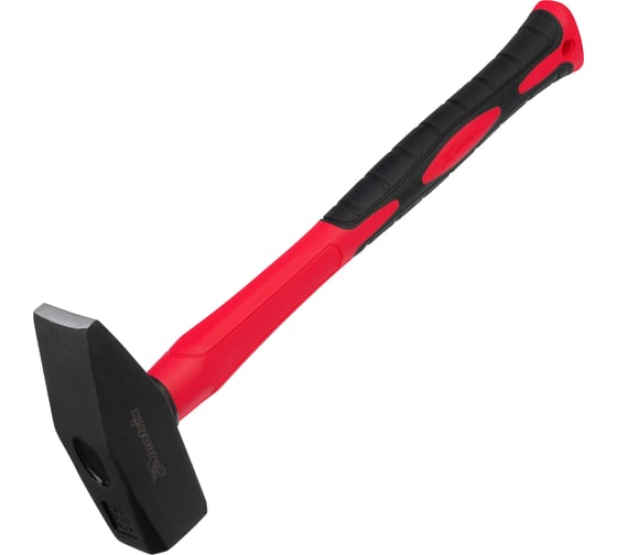 Изображение товара Слесарный молоток MATRIX optimal, 1500 г, фибергласовая обрезиненная рукоятка, квадратный боек 10384