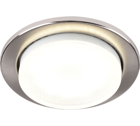 Изображение товара Встраиваемый светильник General Lighting Systems с термокольцом GX53, 100х18мм, сатин-никель, IP20, 2шт GCL-2GX53-H18-SN 689150