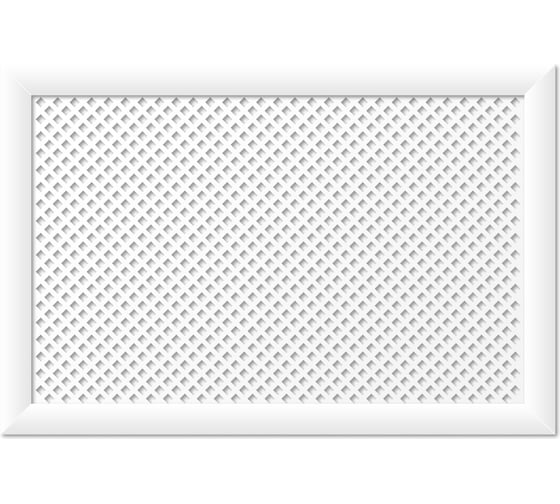 Изображение товара Экран для радиатора Стильный Дом Глория 90х60 см, белый v546810