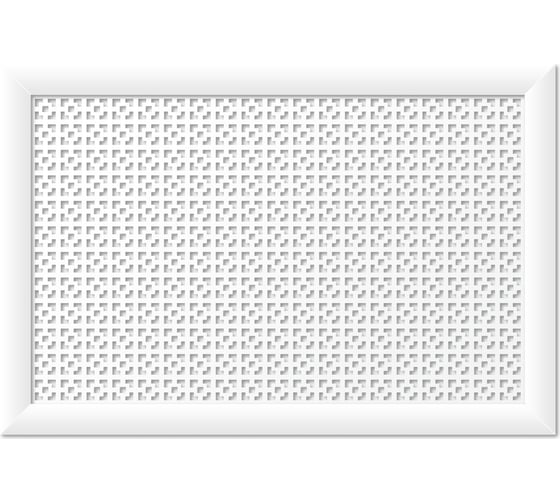 Изображение товара Экран для радиатора Стильный Дом Дамаско 90х60 см, белый v545677