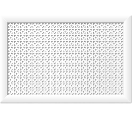 Изображение товара Экран для радиатора Стильный Дом Сусанна 90х60 см, белый v546063