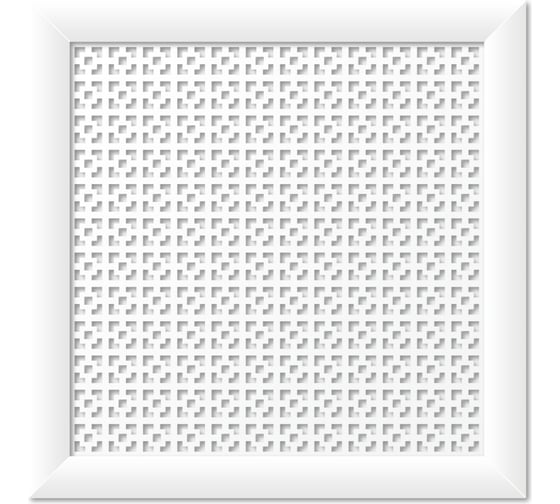 Изображение товара Экран для радиатора Стильный Дом Дамаско 60х60 см, белый v545660