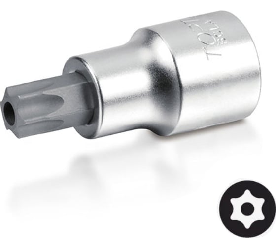 Изображение товара Головка торцевая TORX с отверстием T30, L=37 мм, 1/4"DR TOPTUL BCLA0830
