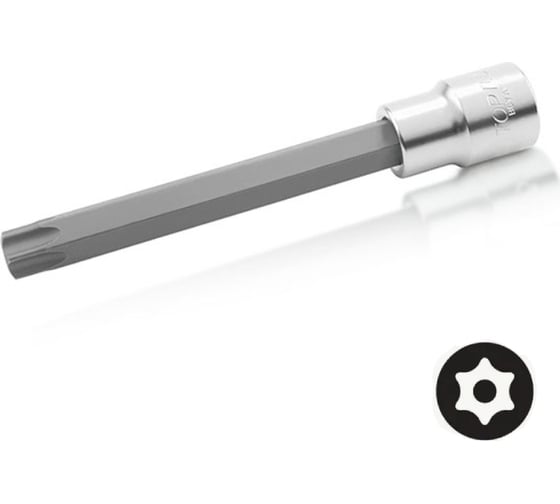 Изображение товара Головка торцевая TORX с отверстием T60, L=140 мм, 1/2"DR TOPTUL BCVA1660
