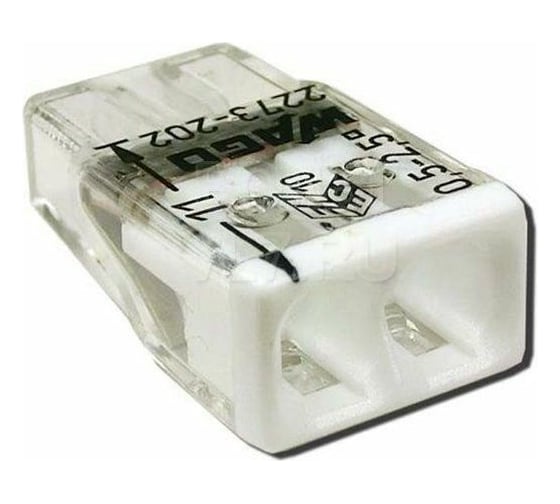 Изображение товара Клеммы WAGO 2273-242, 2Х2,5мм2, с пастой, упаковка 100шт 60929