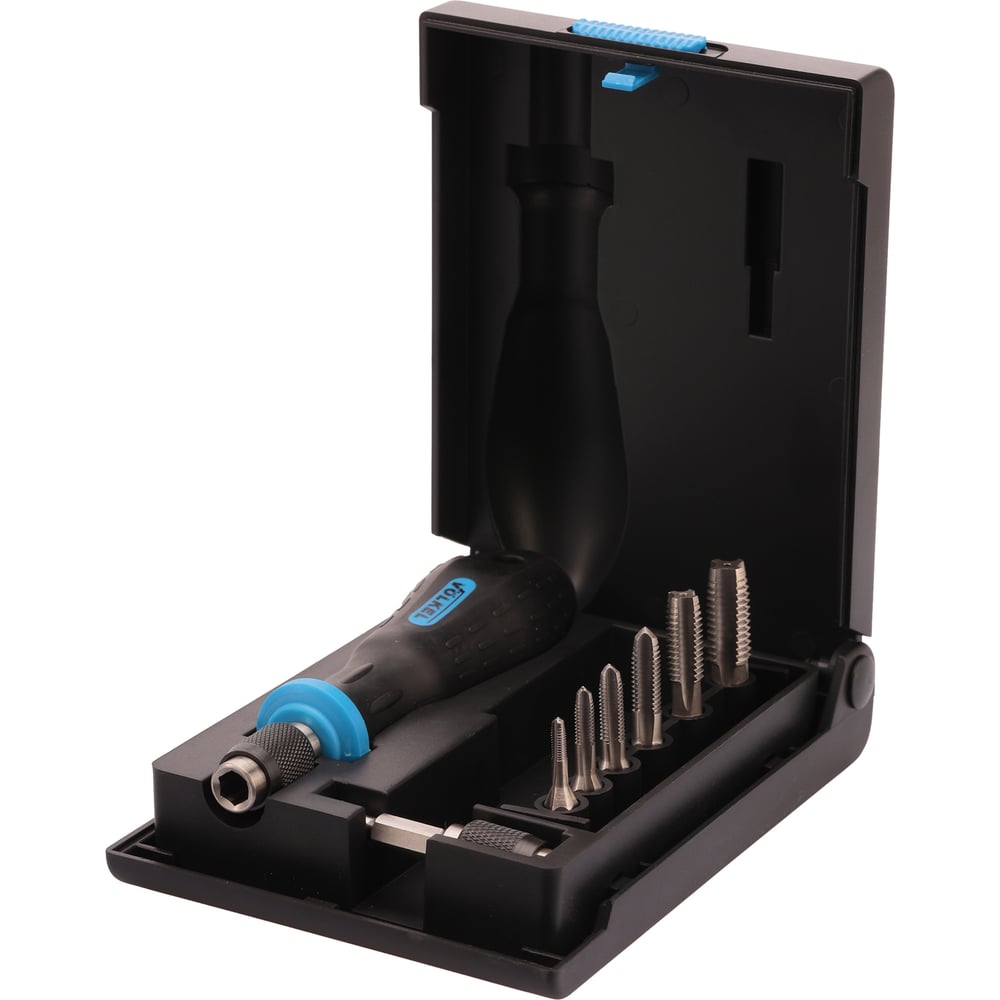 Изображение товара Набор метчиков для шуруповерта VOLKEL М3-М10 HSS-G V67422 8 шт для резьбы