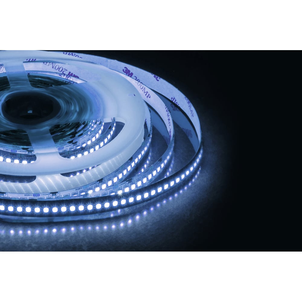 Изображение товара Светодиодная лента Apeyron 24В 5м 240led/m IP20 холодный белый 6500K