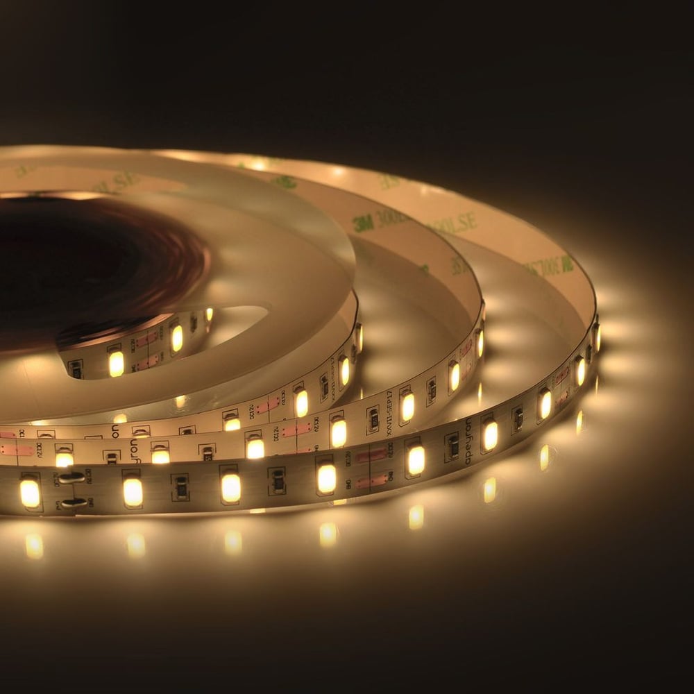 Изображение товара Светодиодная лента APEYRON 12В, 9.6Вт/м, smd5630, 60д/м, IP20, 1400Лм/м, теплый белый 122