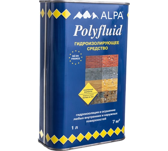 Изображение товара Гидроизолирующее средство Polyfluid защита от влаги 1 л ALPA 1004026
