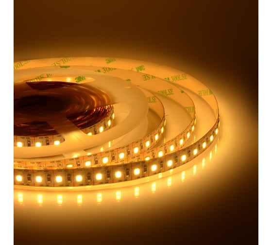 Изображение товара Светодиодная лента APEYRON 12В, 16.6Вт/м, smd2835, 100д/м, IP20, теплый белый 103