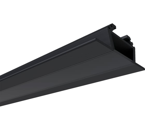 Изображение товара Накладной алюминиевый угловой профиль APEYRON для светодиодной ленты, анодированный, черный 08-07-Ч