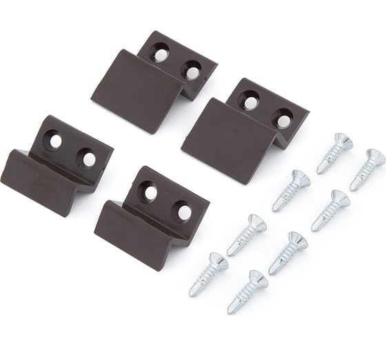 Изображение товара Крепление для москитной сетки Palladium MS PL BR пластик, коричневый 115201