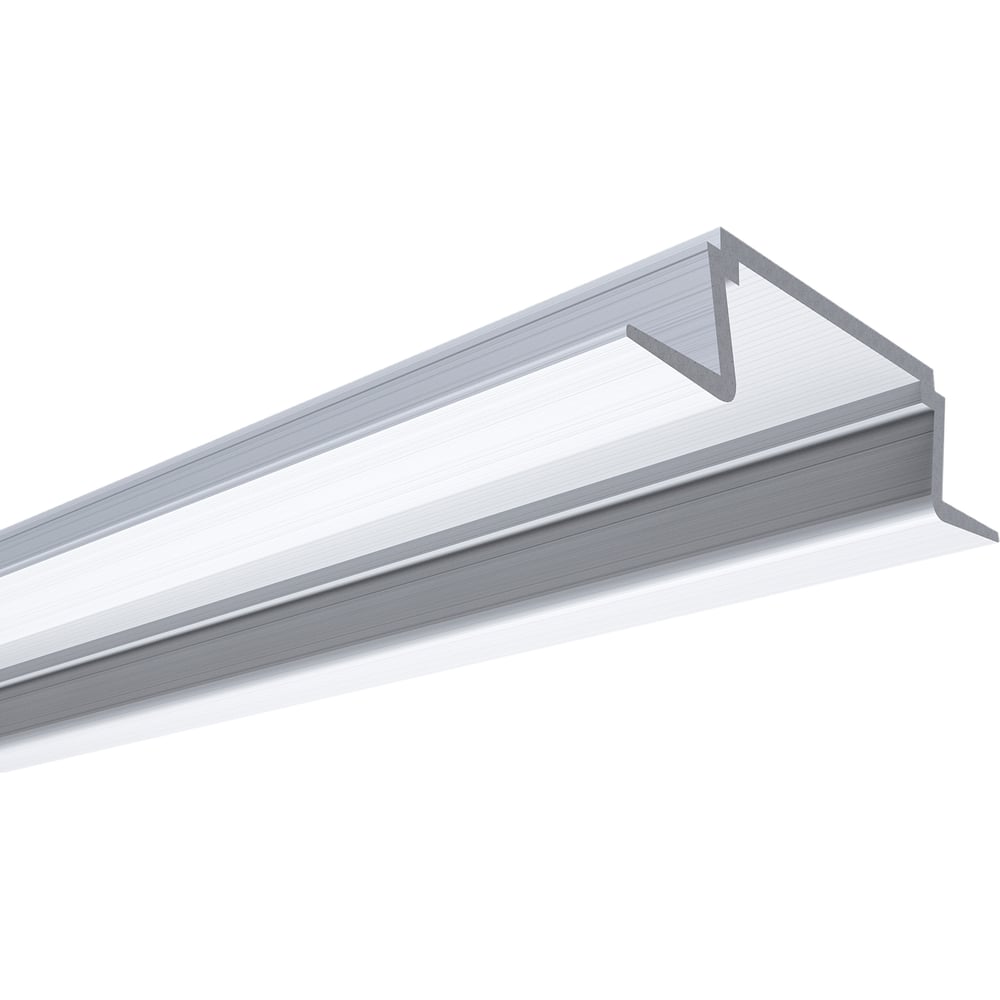 Встраиваемый прямой алюминиевый профиль для светодиодной ленты Apeyron профиль для светодиодной ленты врезной 6 мм 2 пог м