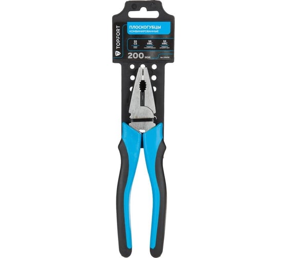 Изображение товара Плоскогубцы Topfort 200 мм из углеродистой стали с ручкой из ПВХ 1704732