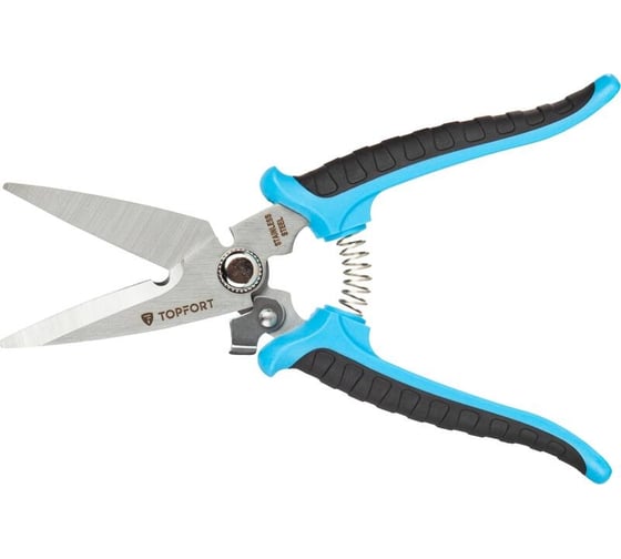 Изображение товара Ножницы по металлу Topfort 8 ручки прорезинованные, сталь 1704753