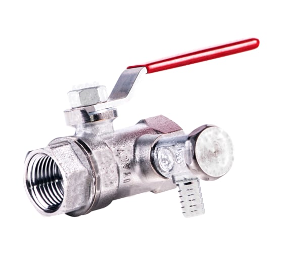 Изображение товара Шаровой кран Giacomini латунь со спускником R259DS хром 15 Ру42 ВР 007-0911