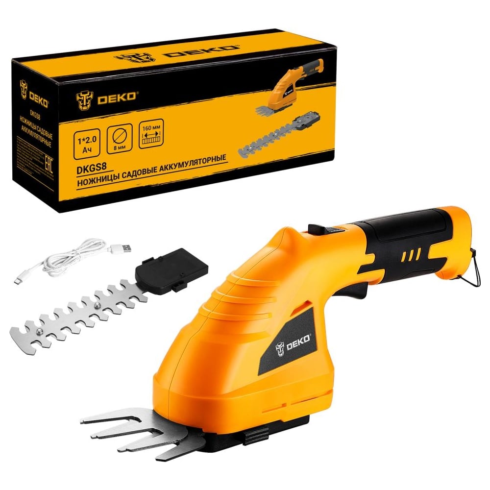 Изображение товара Ножницы садовые аккумуляторные DEKO DKGS8 063-4472