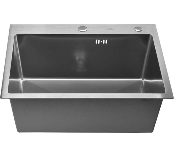 Изображение товара Кухонная мойка из нержавеющей стали WISENT рифленая W36045D-S с сифоном и дозатором W405A WS36045D/W02-114/W405A