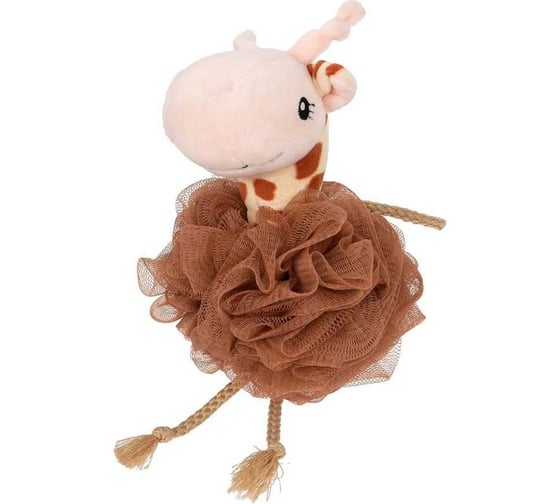 Изображение товара Мочалка для нежной и чувствительной кожи Банные Штучки "Жирафик", 17x12 см, soft, для бани и сауны 40377