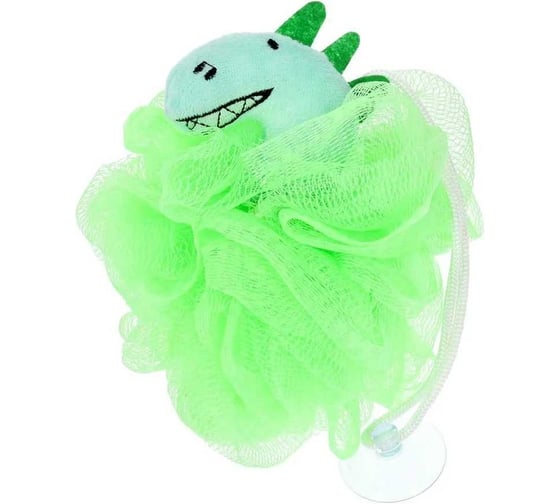 Изображение товара Мочалка для нежной и чувствительной кожи Банные Штучки "Динозаврик", 10x12 см, soft, для бани и сауны 40379