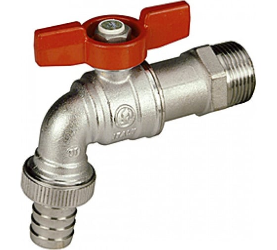 Изображение товара Шаровой кран Giacomini водоразборный латунь со штуцером R620 бабочка 007-0830