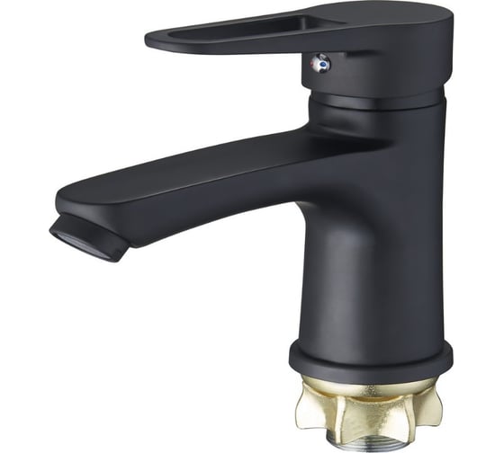 Изображение товара Смеситель для раковины умывальника G-lauf с коротким изливом, черн NUD1-A045YB