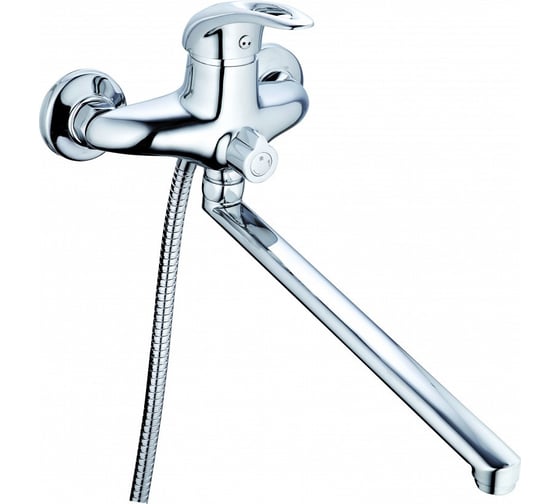 Изображение товара Смеситель для ванны G-lauf с поворотным изливом и душевой лейкой, хром KLO7-A048