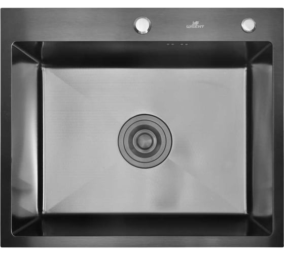 Изображение товара Кухонная мойка из нержавеющей стали WISENT с PVD покрытием рифленая W36050BD-S с сифоном и дозатором W405B WS36050BD/W02-114B/W405B