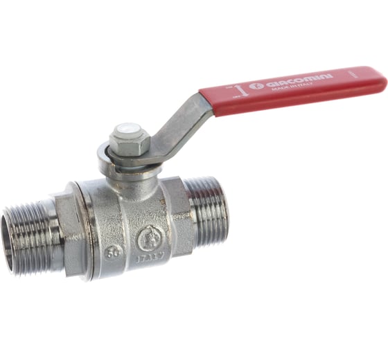 Изображение товара Шаровой кран Giacomini латунь хром R253DL 20 Ру42 НР рычаг R253LX004 007-0894