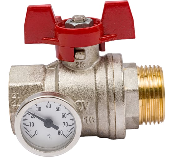 Изображение товара Шаровой кран Oventrop Ду25 с плоским уплотнением 1406484