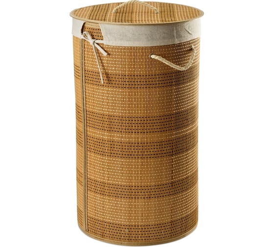 Изображение товара Корзина для белья ПраймДекор Azhur, бамбук 50035169