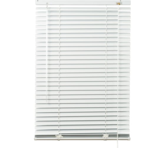 Изображение товара Жалюзи алюминиевые ПраймДекор белые, 40x150 см 48040001