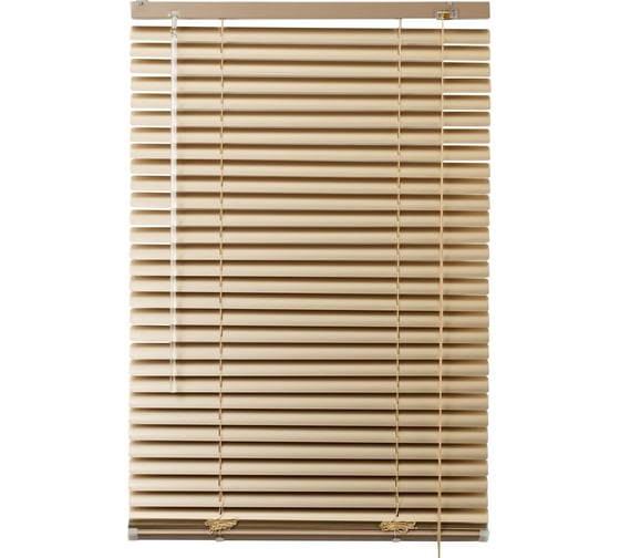 Изображение товара Жалюзи алюминиевые ПраймДекор шампань, 120x150 см 48120006
