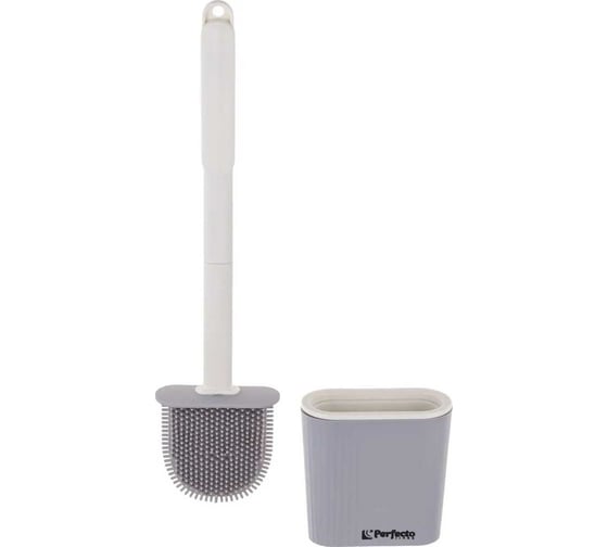 Изображение товара Ершик резиновый для унитаза PERFECTO LINEA серый 43-371042