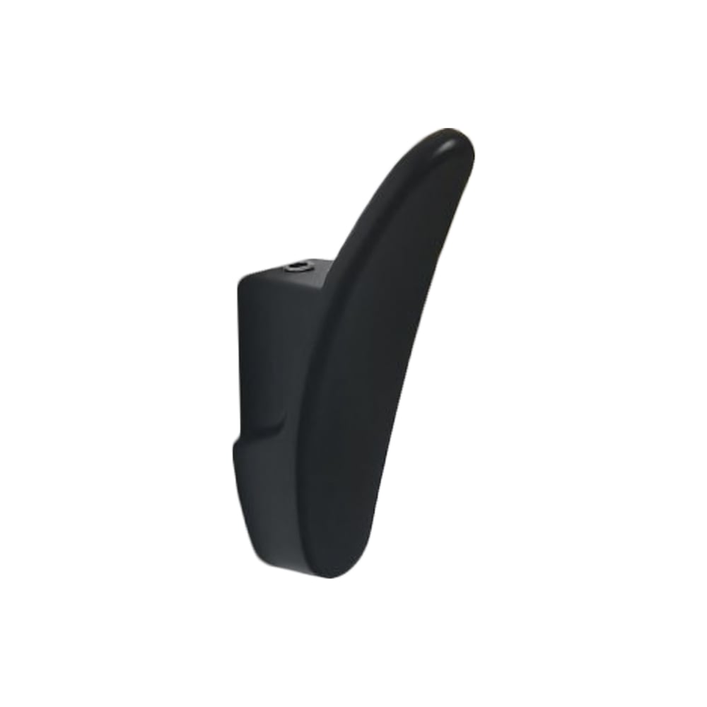 Изображение товара Мебельный крючок Trodos 1640 1-рожковый черный матовый сплав ЦАМ