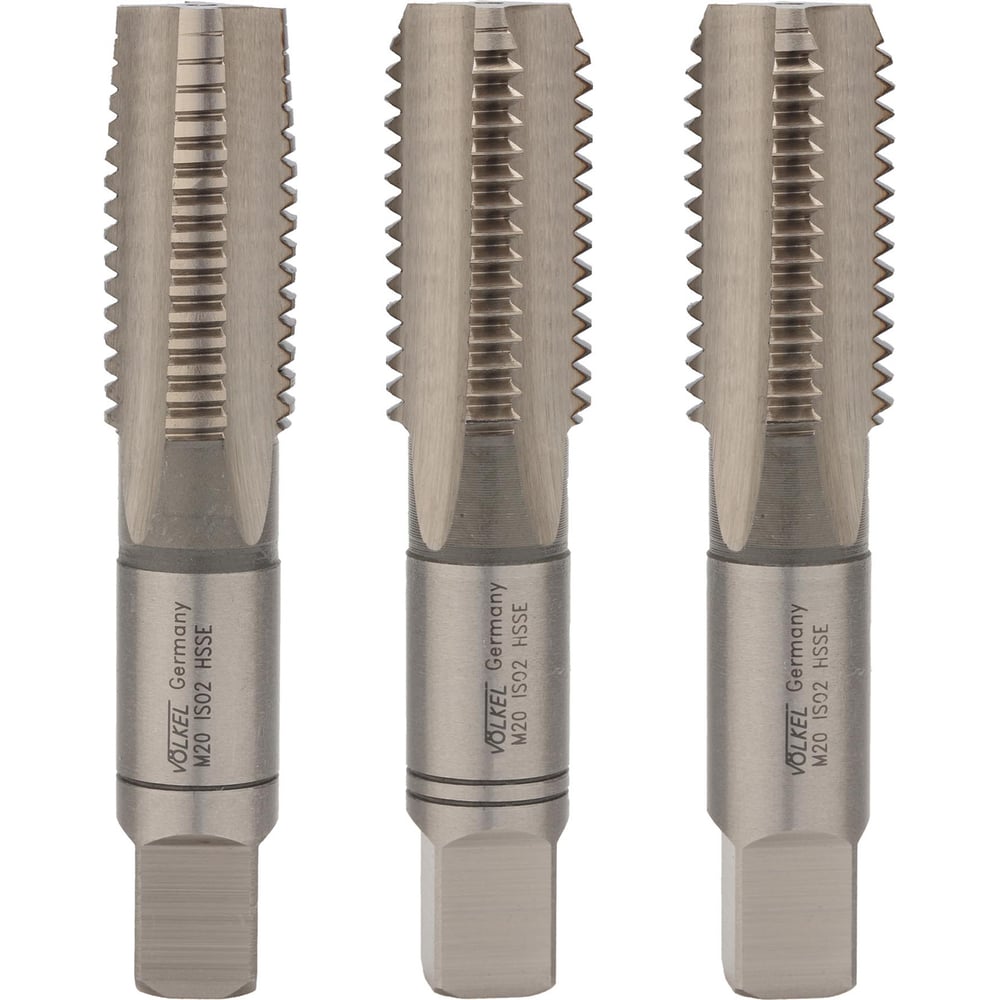 Изображение товара Ручные метчики VOLKEL М20 шаг 2.5мм DIN352 комплект из 3 штук
