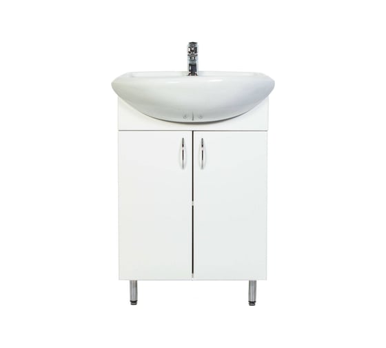 Изображение товара Напольная тумба с раковиной и смесителем Orange Ro-50TUW+RA-P01-021 Ro-50TUW+RA+P01