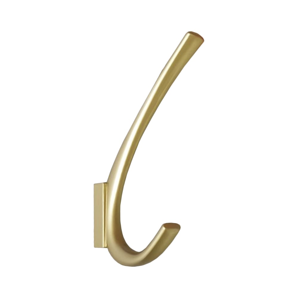 Изображение товара Двухрожковый мебельный крючок Trodos 1642 из сплава ЦАМ с матовым золотым покрытием