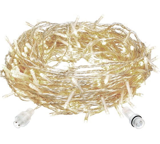 Изображение товара Электрогирлянда-конструктор VEGAS Занавес 96 теплых LED ламп, 6 нитей, прозрачный провод 55023