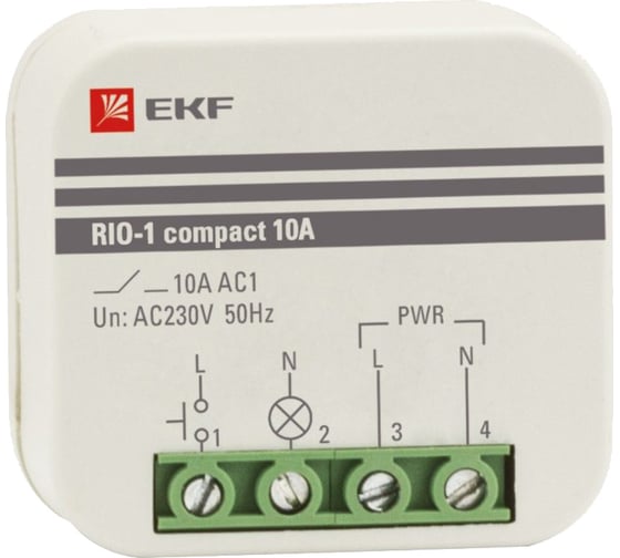 Изображение товара Импульсное реле EKF RIO-1 PROxima compact 10А rio-1k-10